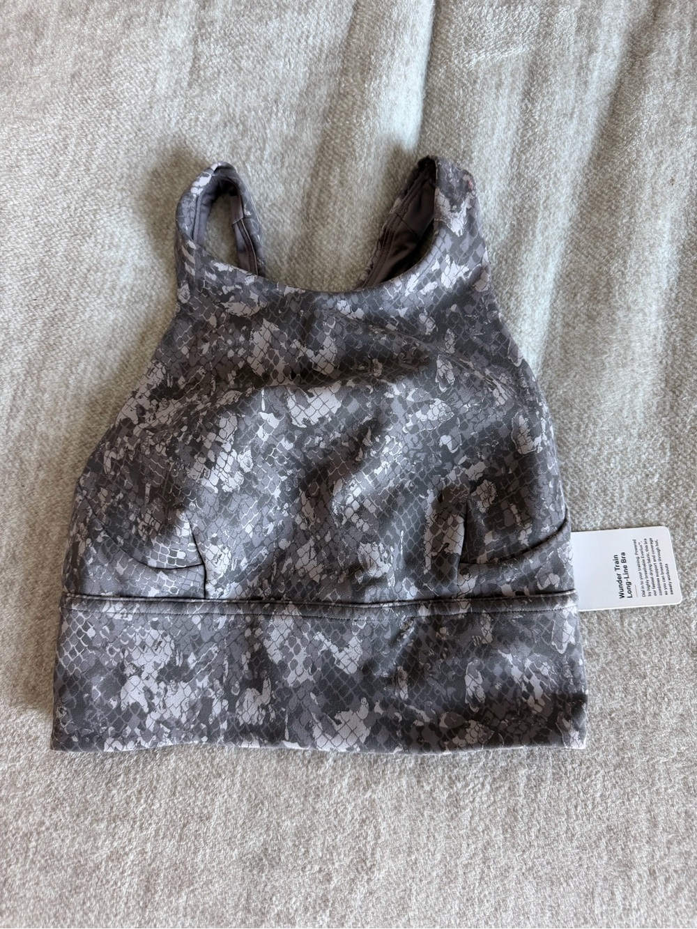 Lululemon Wunder Train Longline Bra Size 2 - NWT - Hideaway Camo Lunar Rock